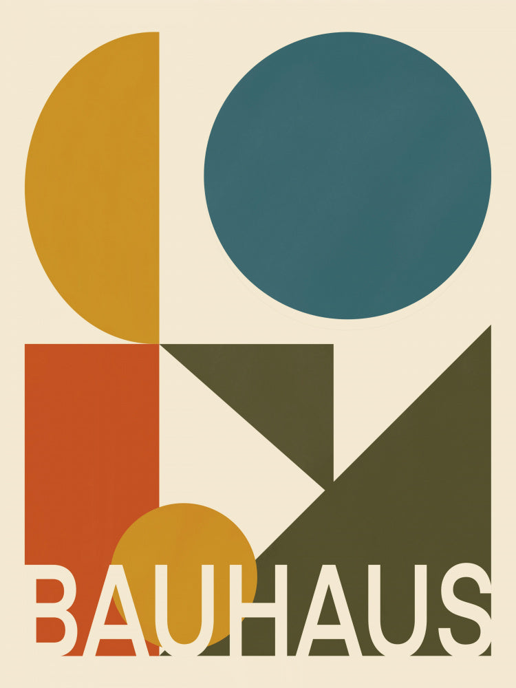 Bauhaus Geometric Shapes | Poster
