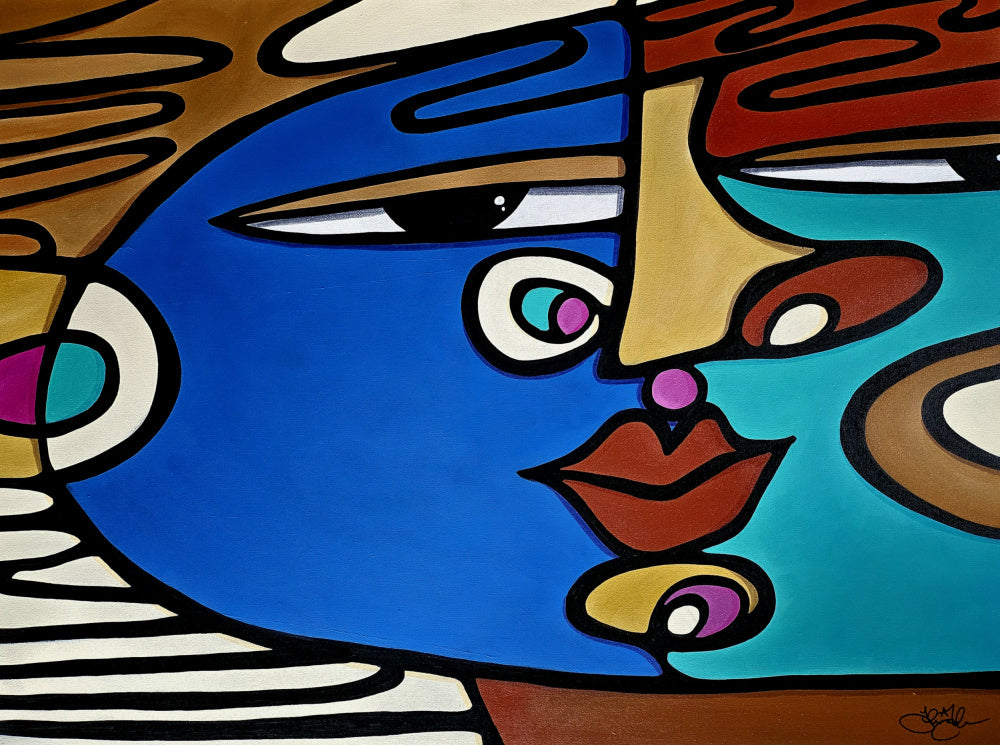 Bold Abstract Face | Canvas