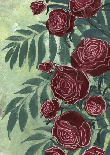 Dark Red Roses | Poster