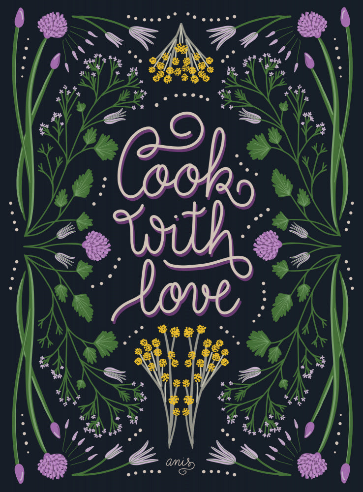 Cook With Love Art Print | Canvas