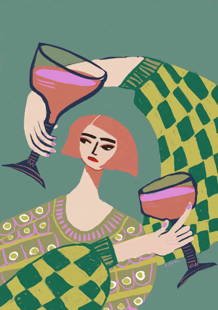 Modern Wine Gathering | Poster