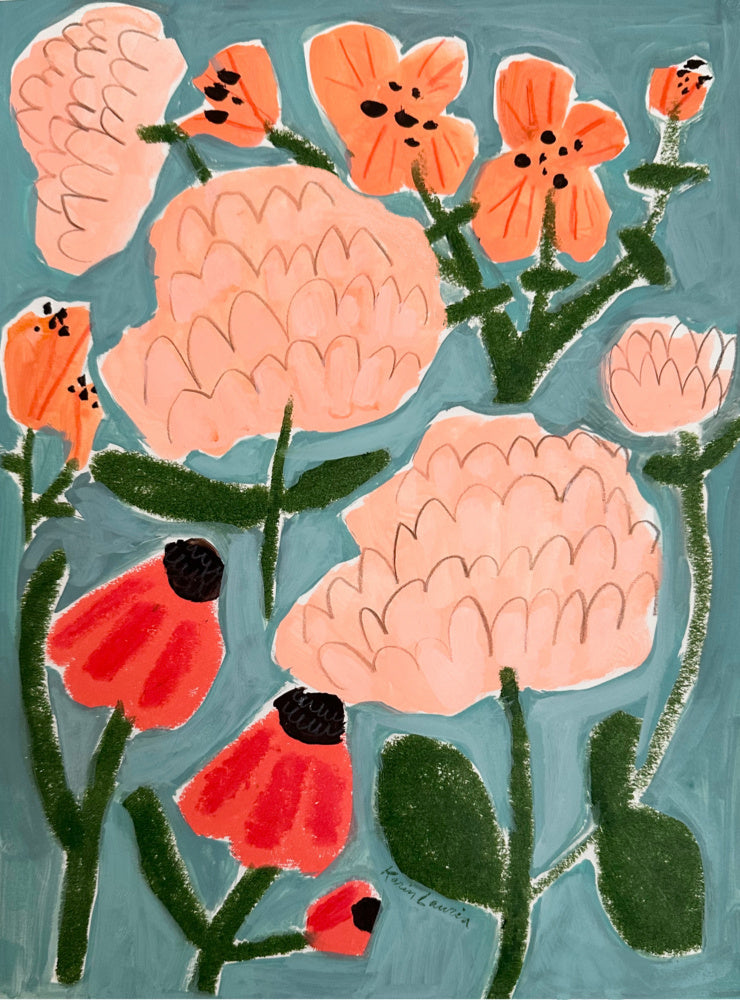 Colorful Abstract Garden | Canvas