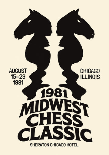 Strategic Chess Knights Illusion | Poster