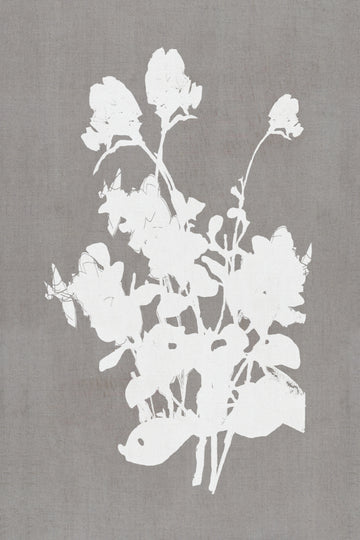 White Floral Silhouette | Canvas