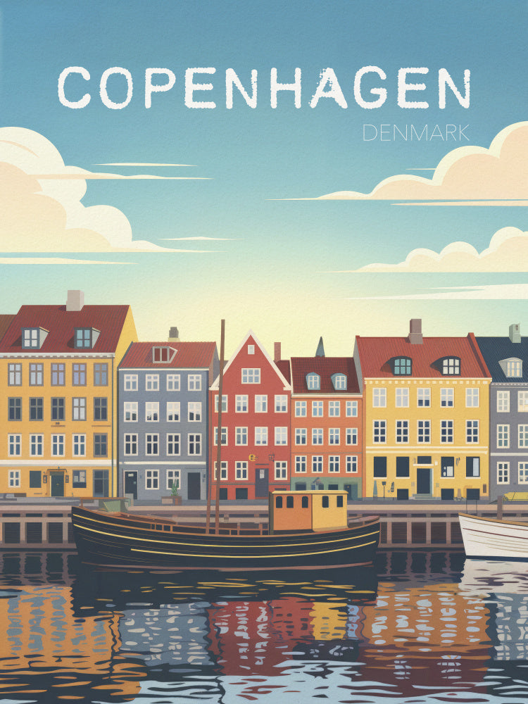 Copenhagen Canal Reflections | Poster