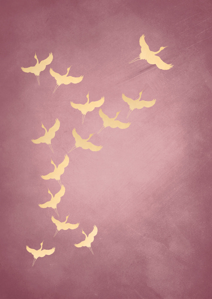 Graceful Golden Flight | Canvas