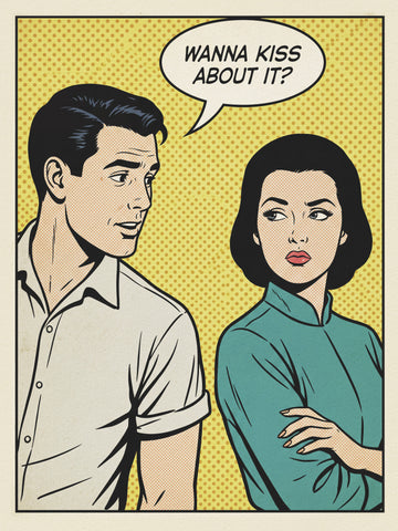 Retro Kiss Proposal | Poster