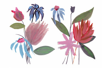 Vibrant Abstract Flowers | Canvas
