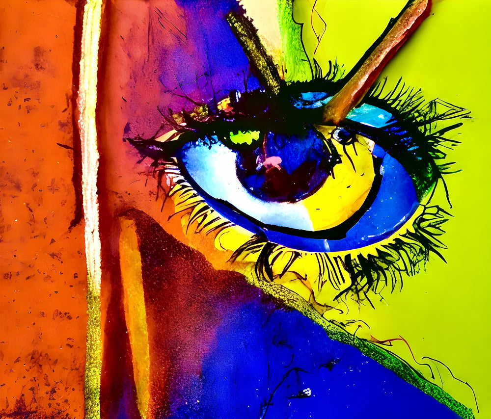 Vibrant Abstract Eye | Canvas