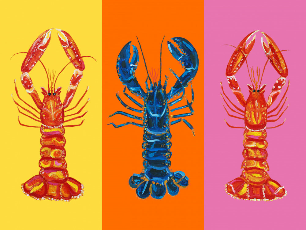 Colorful Pop Lobsters | Canvas
