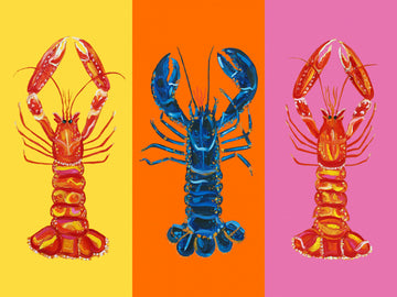 Colorful Pop Lobsters | Canvas