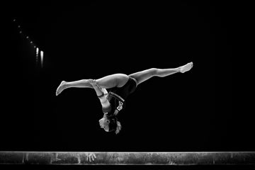 Dynamic Balance Beam Split | Poster