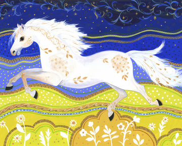 Galloping Gilded Horse | Canvas