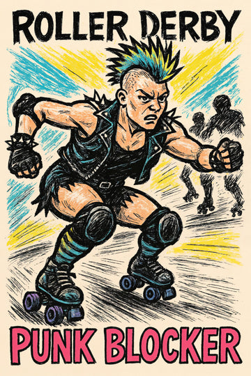 Roller Derby Punk Blocker | Poster