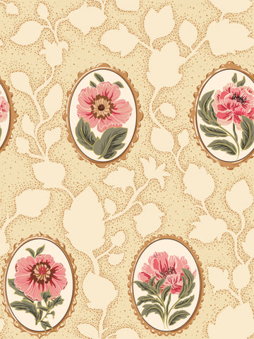Vintage Floral Cameos | Canvas