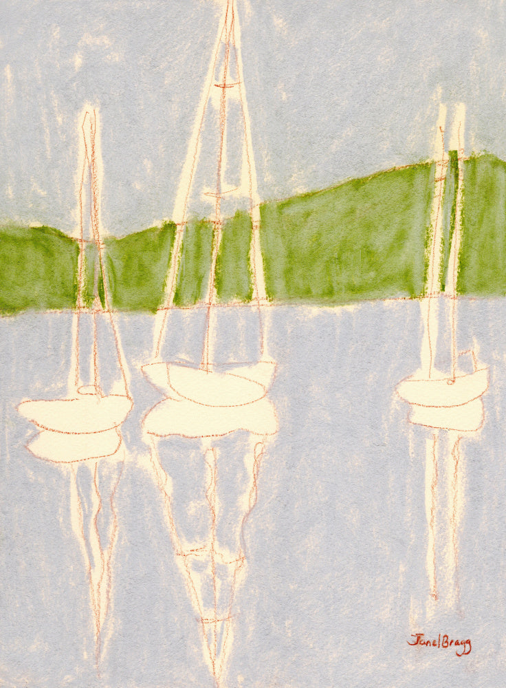 Calm Sailboat Reflections | Poster