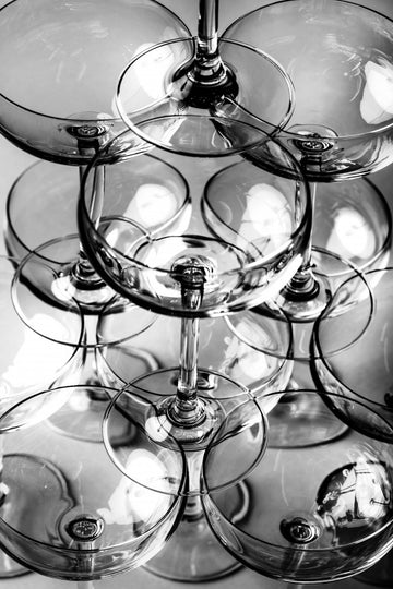 Stacked Champagne Glasses | Poster