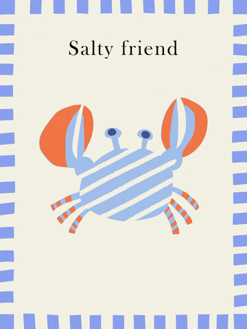 Salty Friend Crab | Canvas