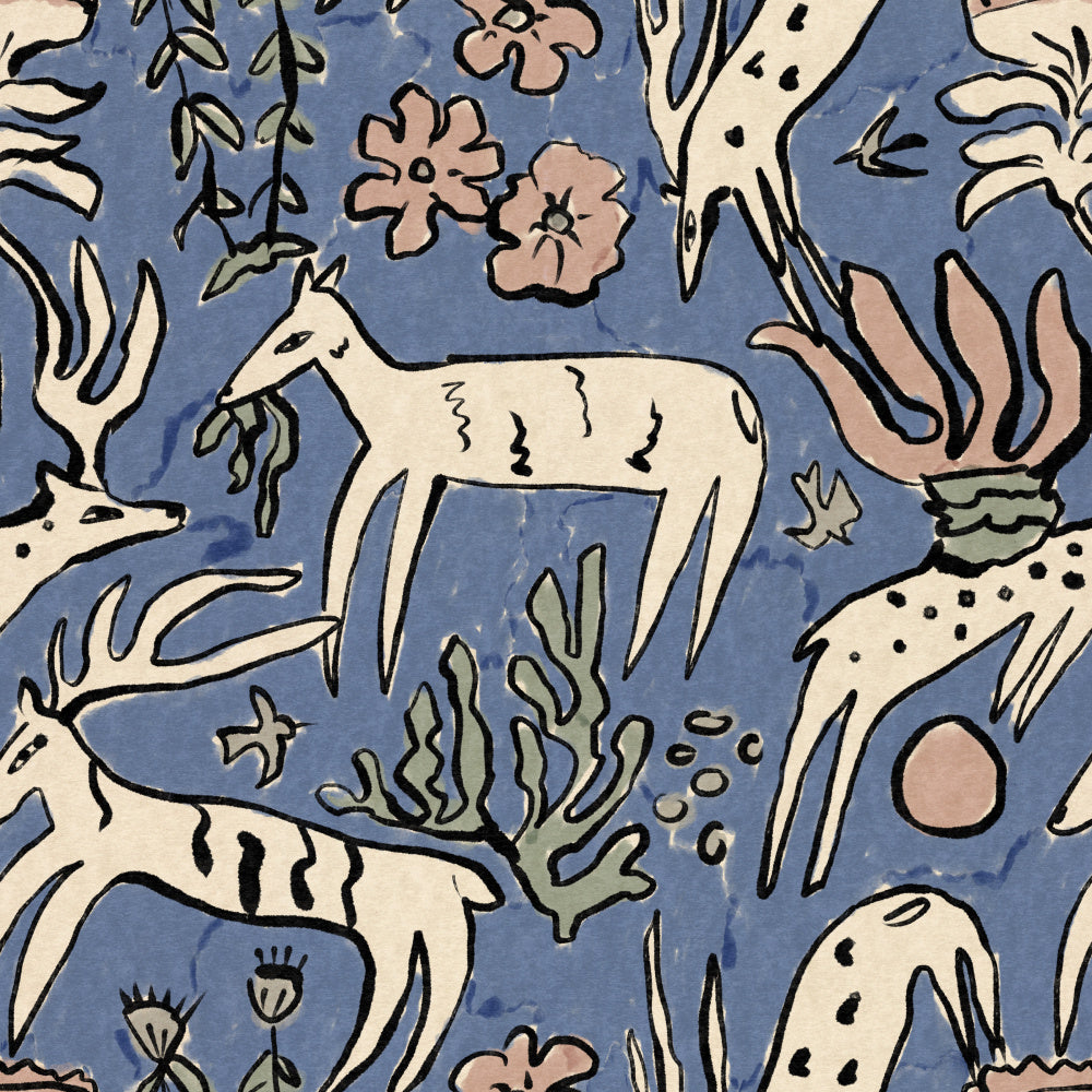 Whimsical Forest Deer | Canvas