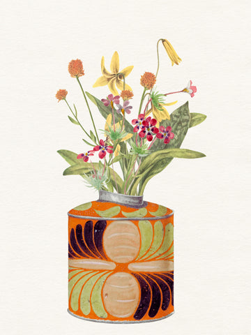 Charming Wildflower Bouquet | Canvas