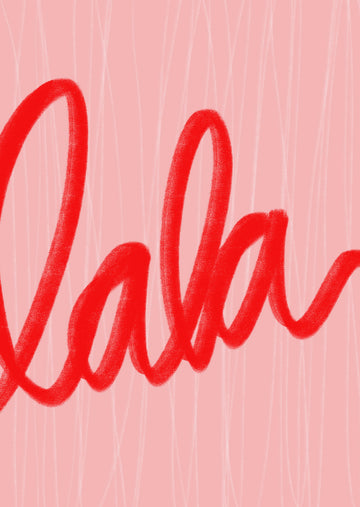 Playful Red Script | Poster