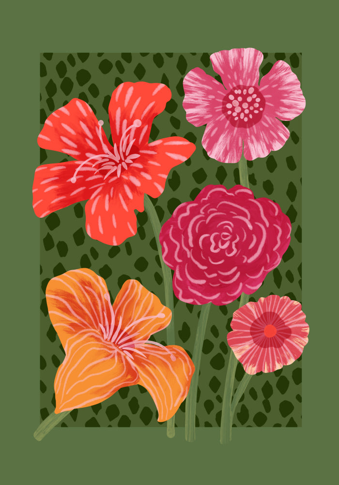 Vibrant Tropical Blooms | Canvas