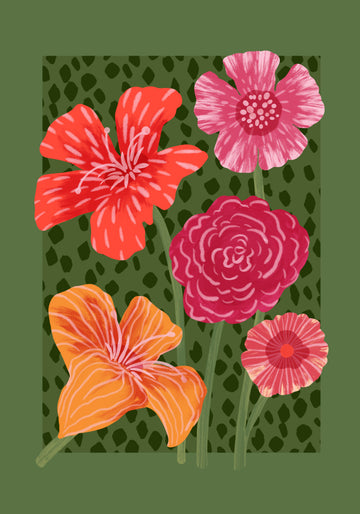 Vibrant Tropical Blooms | Canvas