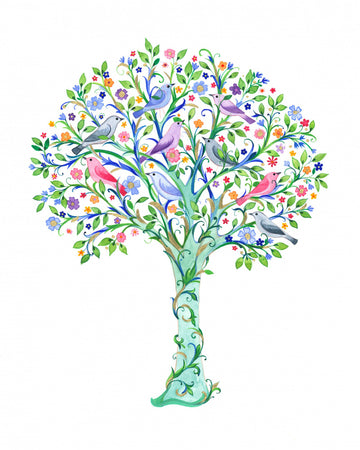 Enchanted Birds Tree | Canvas
