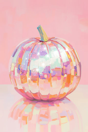Iridescent Disco Pumpkin | Canvas