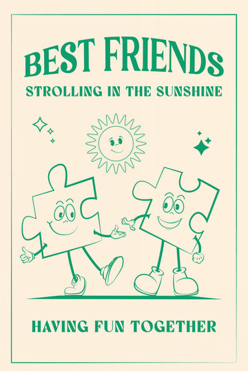 Best Friends Strolling Sunshine | Poster