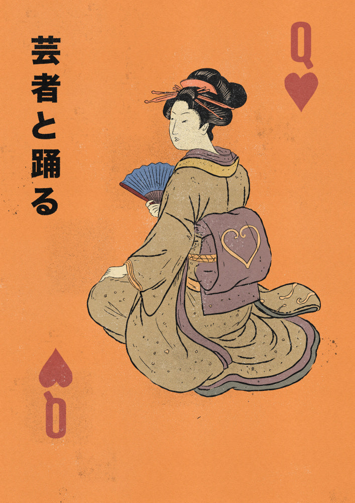 Geisha Queen of Hearts | Canvas