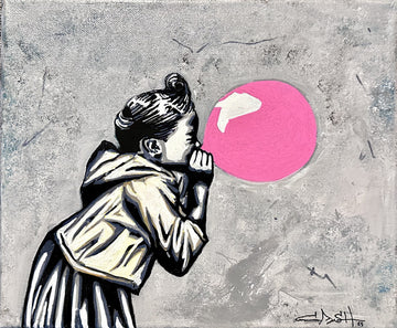 Urban Bubblegum Girl | Canvas