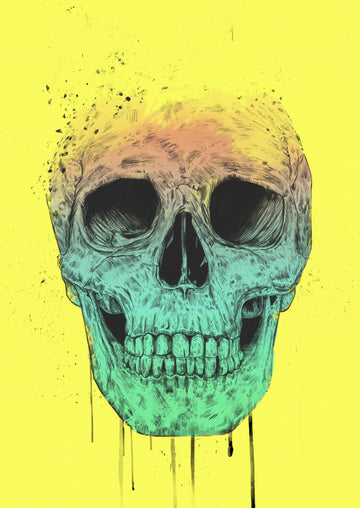 Vibrant Gradient Skull | Poster