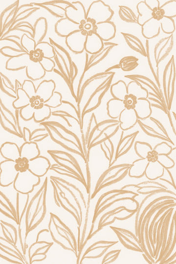 Beige Botanical Blooms | Canvas