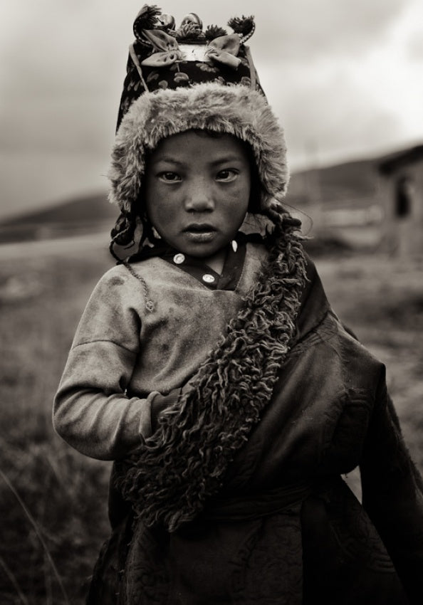 Watchful Child in Fur | Poster
