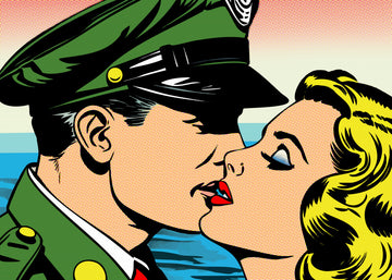 Pop Art Soldier Kiss | Canvas