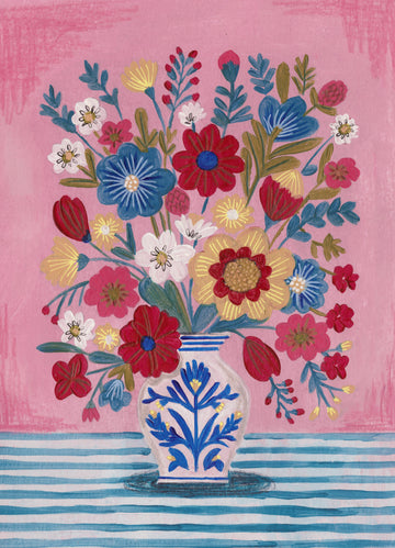Vase Abundant Floral Still Life | Canvas