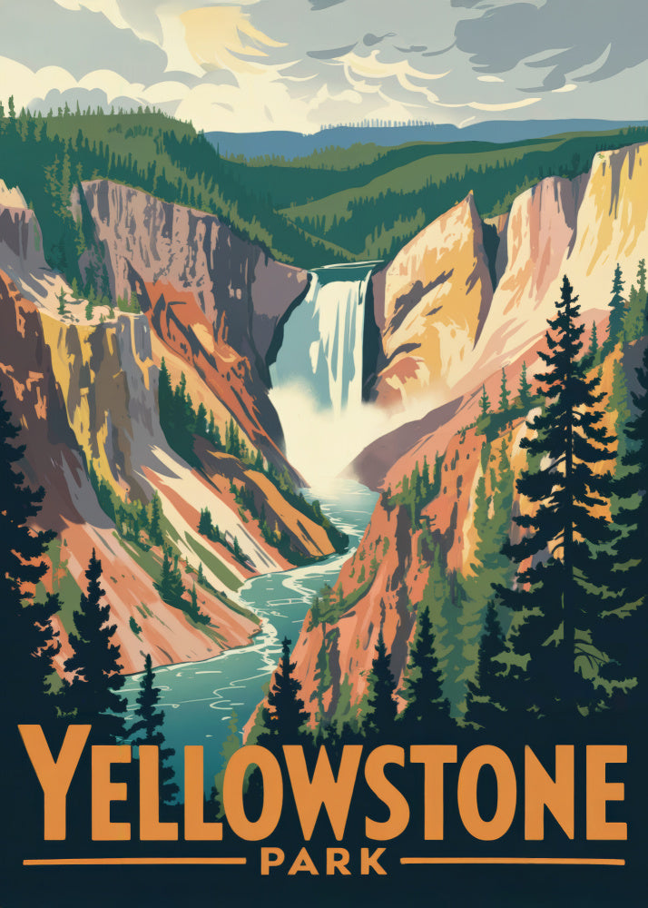 Yellowstone Canyon Falls | Poster