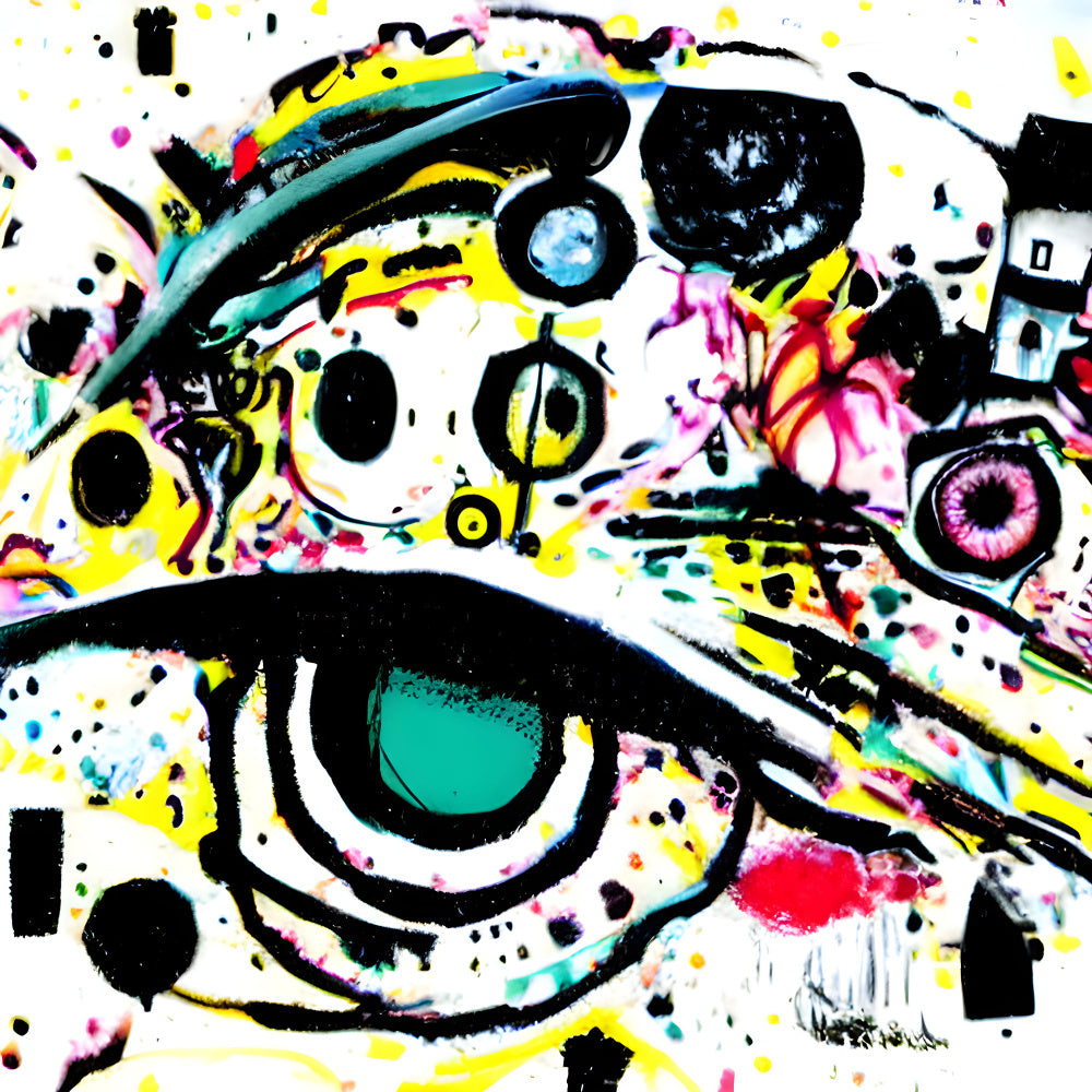 Vibrant Abstract Gaze | Poster