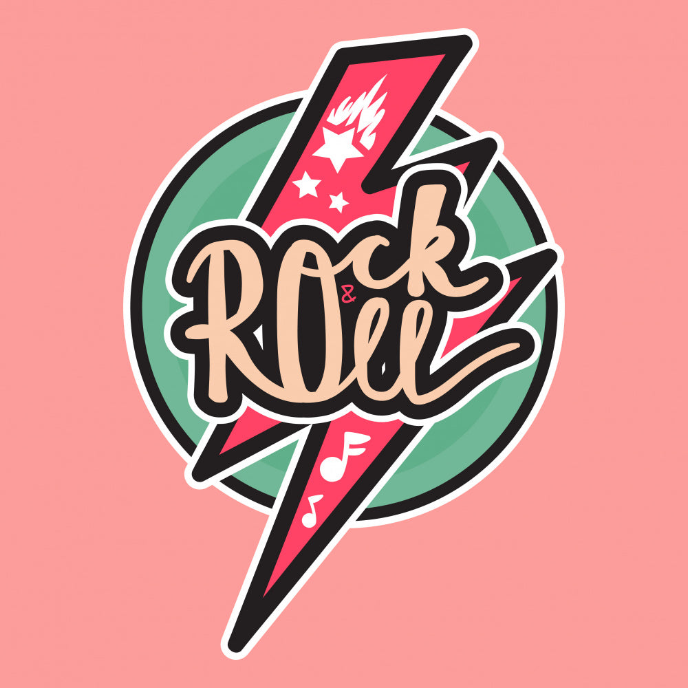 Rock and Roll Lightning | Canvas
