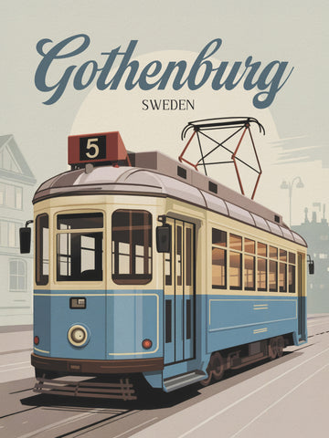 Gothenburg Vintage Tram | Canvas