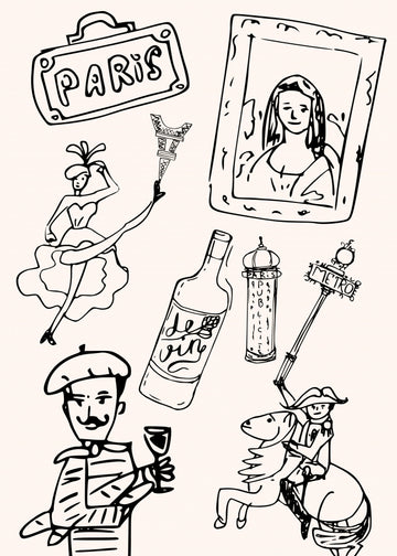 Parisian Icons Illustration | Poster