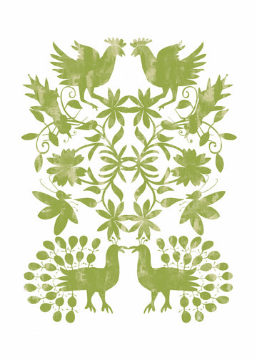Green Botanical Symmetry | Poster