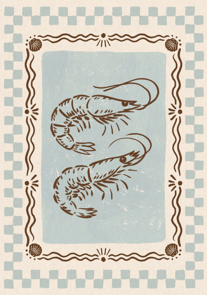 Rustic Shrimp Duo | Canvas
