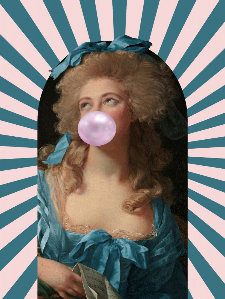 Rococo Bubblegum Portrait | Canvas