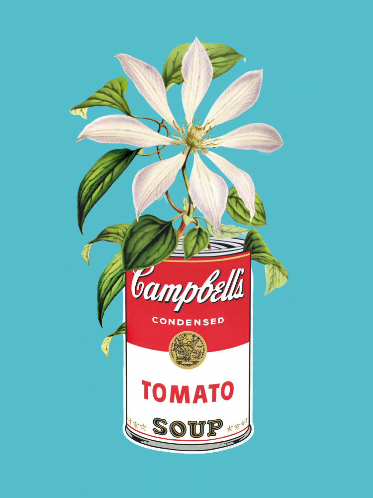 Campbells and Flowers | Canvas
