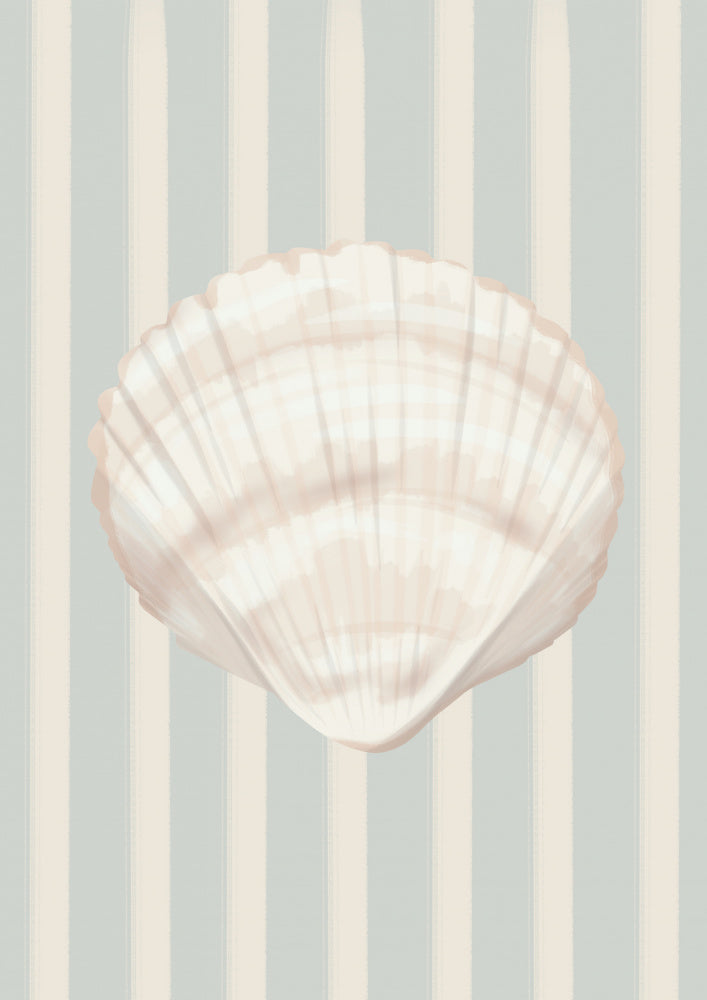 Coastal Seashell Stripes | Canvas