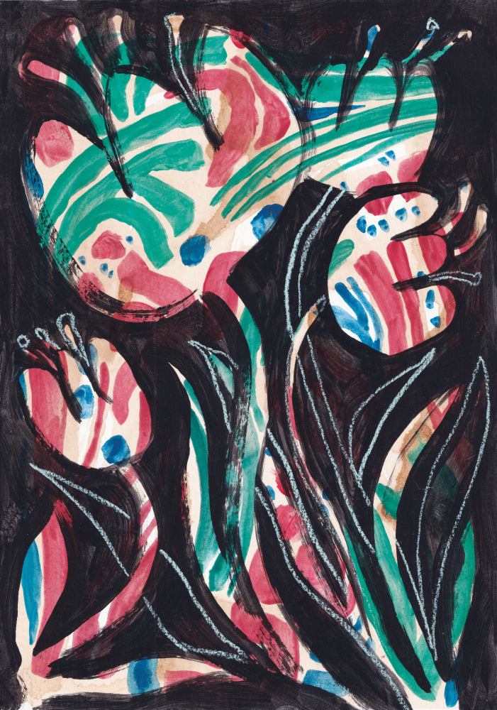 Vibrant Abstract Blooms | Canvas