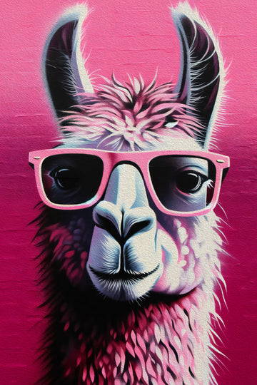 Pink Llama Shades | Poster