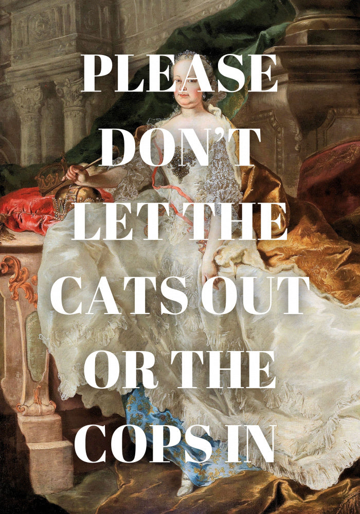 Regal Lady Funny Message | Canvas